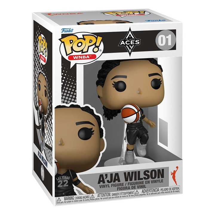 Figurina WNBA POP! A'ja Wilson, 9 cm, multicolor, set