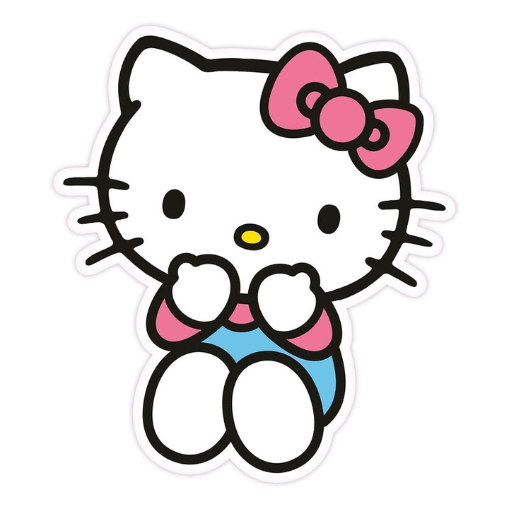 Herding Hello Kitty díszpárna, 36 cm, 100% poliészter, többszínű