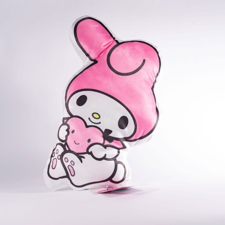Herding My Melody dekoratív párna szív alakú, 27x36cm, 100% poliészter, többszínű