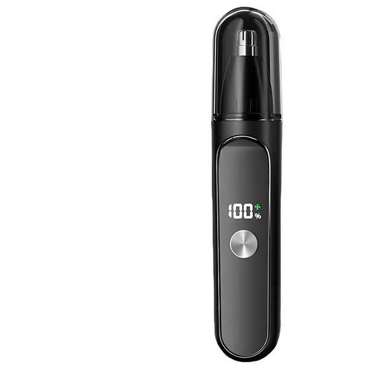 Orr- és fülszőrnyíró, dupla penge, USB-C töltés, rozsdamentes acél, hordozható