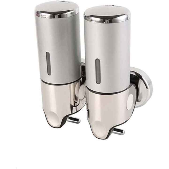 Fali szappan- és samponadagoló 1000ml ezüst T-fogantyúval