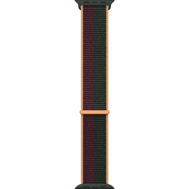 Curea Apple Watch Sport Loop, 41mm, Dark Cherry/Forest Green