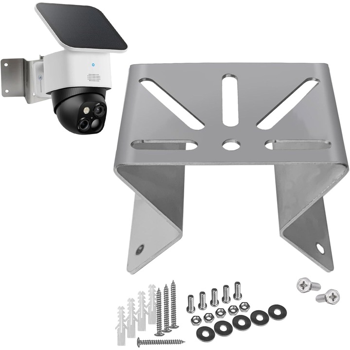 Suport metalic de exterior pentru camere PTZ mici, suport din otel inoxidabil cu unghi larg, adaptor pentru camera de supraveghere CCTV
