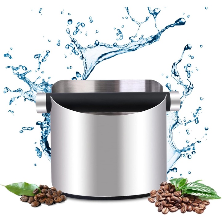 Tava pentru cafea, accesorii aparate cafea, dimensiuni 11.9x9.9x12.4cm, design silentios, usor de curatat