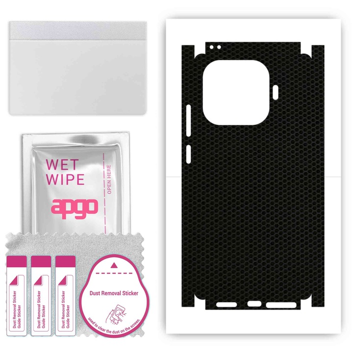 Folie de protectie pentru Vivo iQOO Neo 10R – apgo Skins, anti-zgarieturi, autocolant pentru spate si laturi Matricea