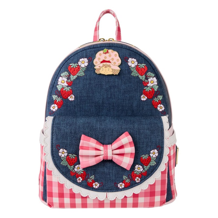 Раница Mini Loungefly Strawberry Shortcake, многоцветна, 23x27x11см, със странични джобове