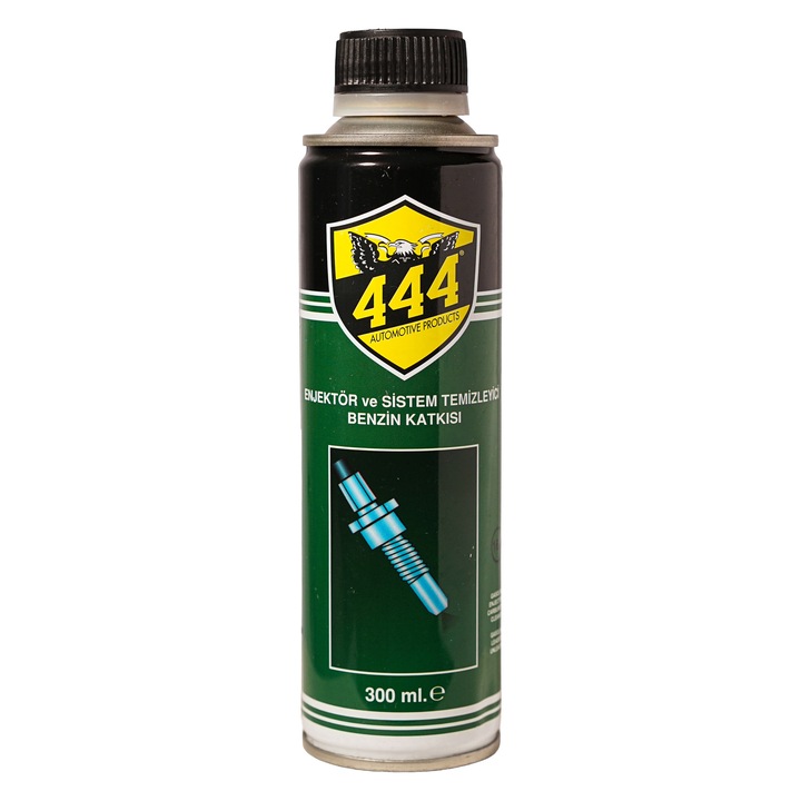 Aditiv benzină 444 Automotive Products, 300 ml, curățare injectoare, carburatoare, fără adaptoare