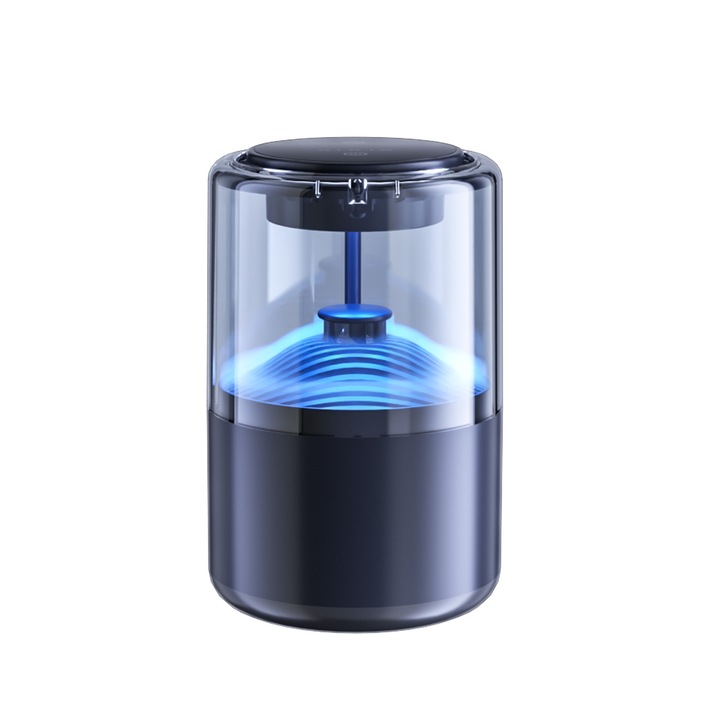 1 difuzor de aroma auto inteligent - optiuni de parfumare (silentios dupa ploaie), cu lumina ambientala in 5 culori si mod cu 3 viteze