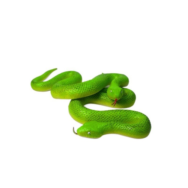 Model de sarpe simulat din cauciuc moale TPR - 55 cm, diverse stiluri, jucarii de sarpe fals, farsa, recuzita infricosatoare, model animal cognitiv pentru copii