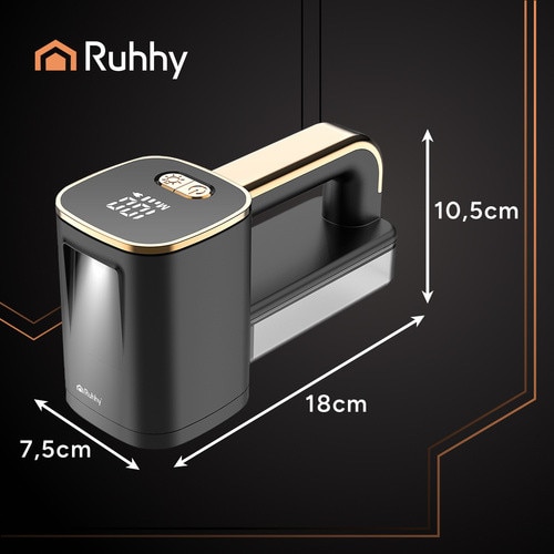 Aparat de curatat scame Ruhhy, Reincarcabil USB-C, Motor Puternic, Display LED, Siguranta Inteligenta, Recipient Mare