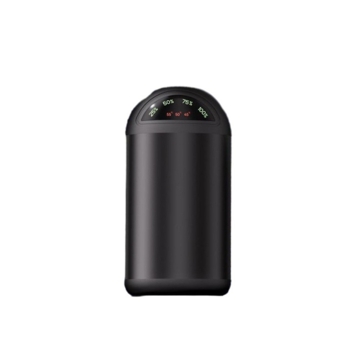 USB 3 az 1-ben kézmelegítő külső akkumulátorral és LED zseblámpával - Mini hordozható fekete melegítő