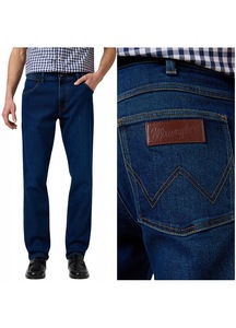 Blugi barbati, Wrangler, model Greensboro, blue cosmic, foarte elastici, W36 L34
