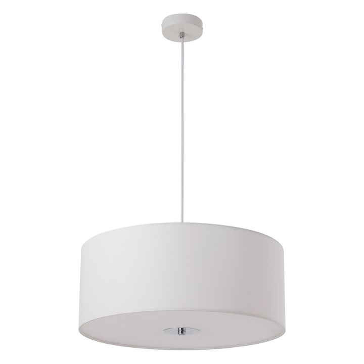 CARMEN csillár, 3 fényforrás, fehér, 45 cm átmérő, 120 cm magasság