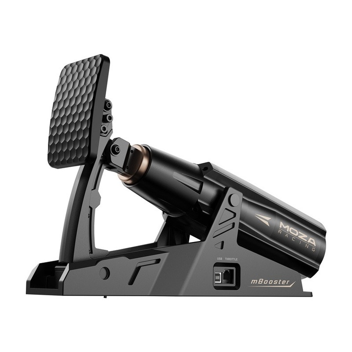 Moza mBooster RS076 univerzális aktív pedál, 0-200 kg, 15-bites, 110V-220V AC, PC-hez