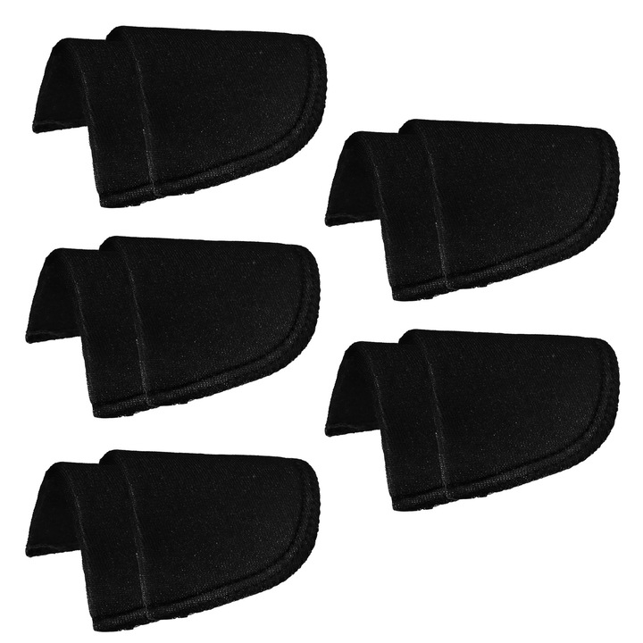 Set 5 perechi perne umar, RDWESZOD, spuma, 0.6x3.9x6.5 inch, negru