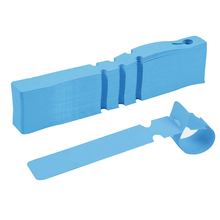 Set etichete de gradina, 200 buc, PVC, 20x2cm, albastru