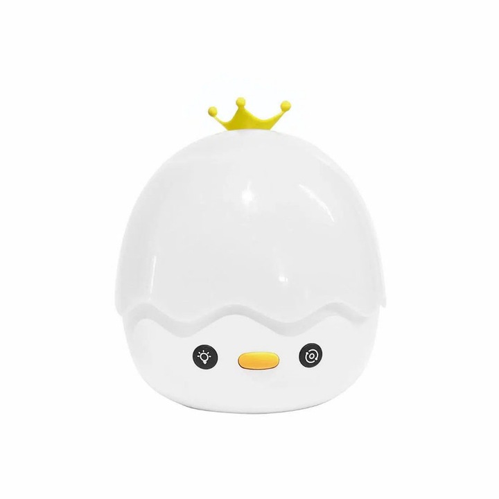 Lumina de proiectie a stelelor, lampa de noapte pentru copii, rotativa, reincarcabila, alba, 128x128x141 mm, conexiune USB