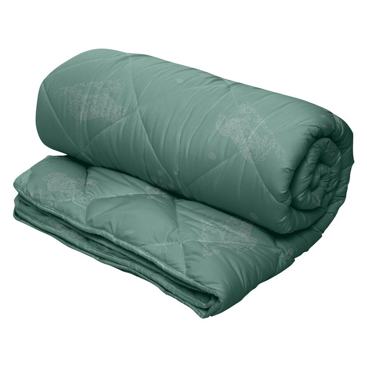 Pilota Alcam Lana Merino, 180x200 cm, 350g/mp, 50% fibra lana/50% fibra siliconica, Verde