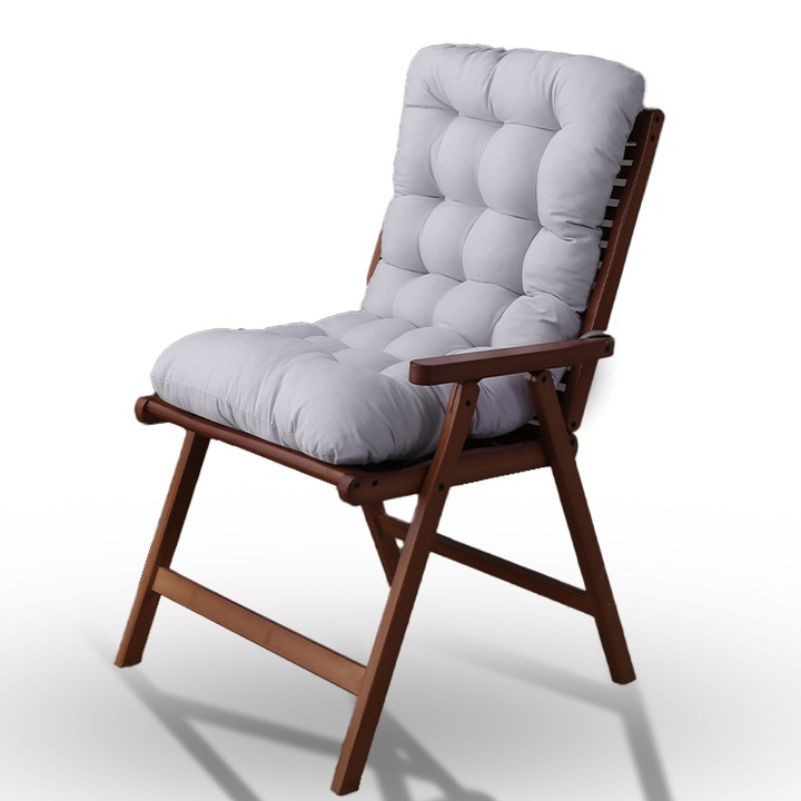 Perna de sezut integrata, suport lombar, material poliester, 40x85cm, gri