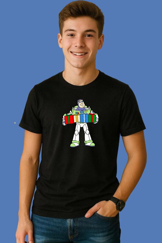 Tricou Toy Story Buzz Lightyear Cu Cadouri Colorate, Barbat