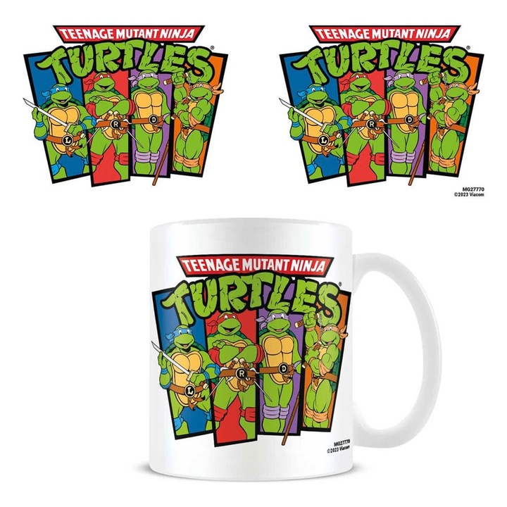 Cana "Czas na Ninja" TMNT, ceramica, 0,315l, multicolor