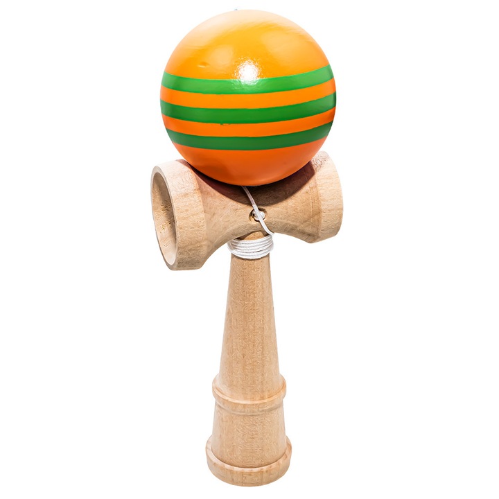 Kendama, din lemn, Portocalie