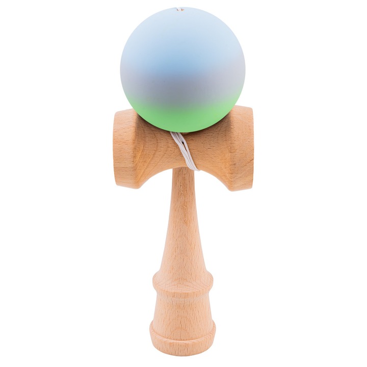 Kendama, din lemn, degrade, Apus, 18 cm