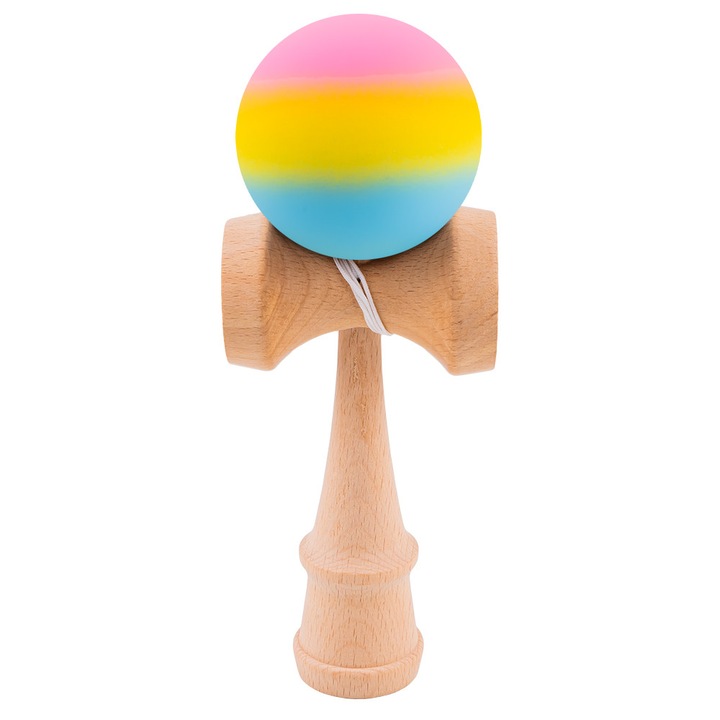 Kendama, din lemn, degrade, Rasarit
