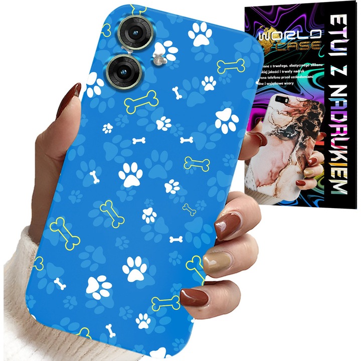 World Case telefontok Realme Note 60-hoz, Paw Patrol mintás, szilikon, többszínű