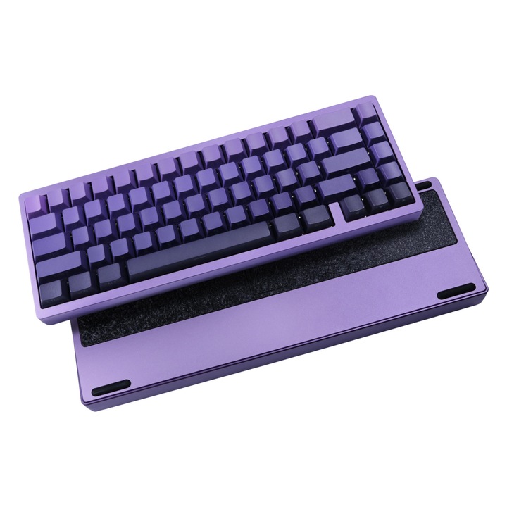 Tastatura Mecanica de Jocuri din Aluminiu Integral Precisa CNC, Cu Sistem de Galeata, Interruptoare Hot-Swappable, Iluminare RGB, Conectivitate Tri-Modal (2.4G, Bluetooth, Cablata)