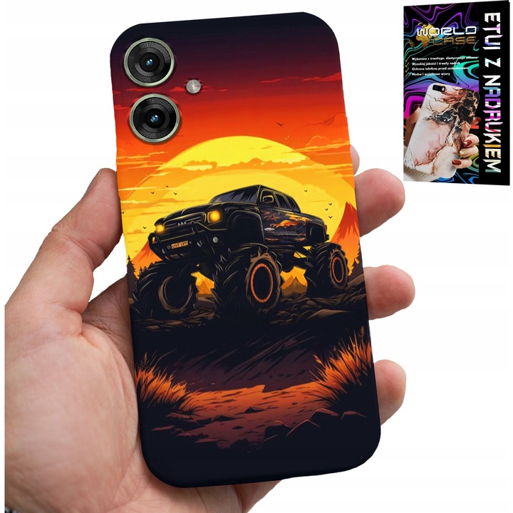 Telefontok, World Case, MonsterTruck, szilikon, többszínű, kompatibilis Realme Note 60
