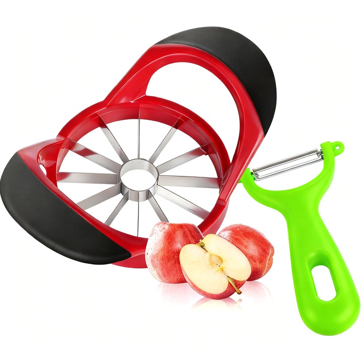 Set ergonomic de feliat mere, Tioialz®, - Lame ascutite din otel inoxidabil si maner antiderapant pentru utilizare usoara