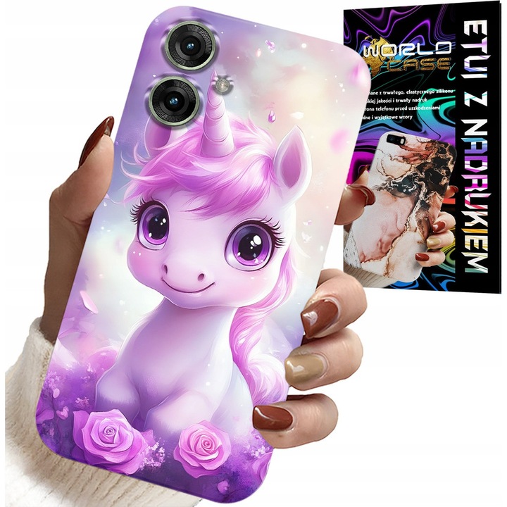 Realme Note 60 telefontok, World Case, egyedi design, szilikon, többszínű