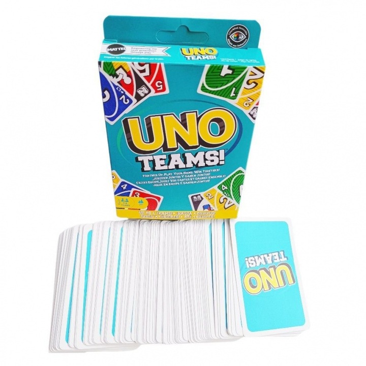 Set jocuri de societate Uno, design cutie albastra