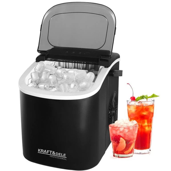 Ледогенератор, Kraft&Dele KD4124, капацитет 1, 2 литра, компактен дизайн, размери 60x85cm