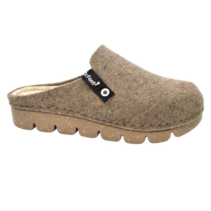 Papuci de casa Dr Feet 1107 roz dama, Bej, 38