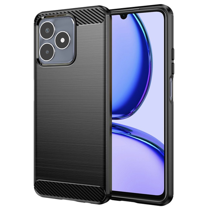Калъф за Honor X5c Plus Carbon Liquid Silicone, черен