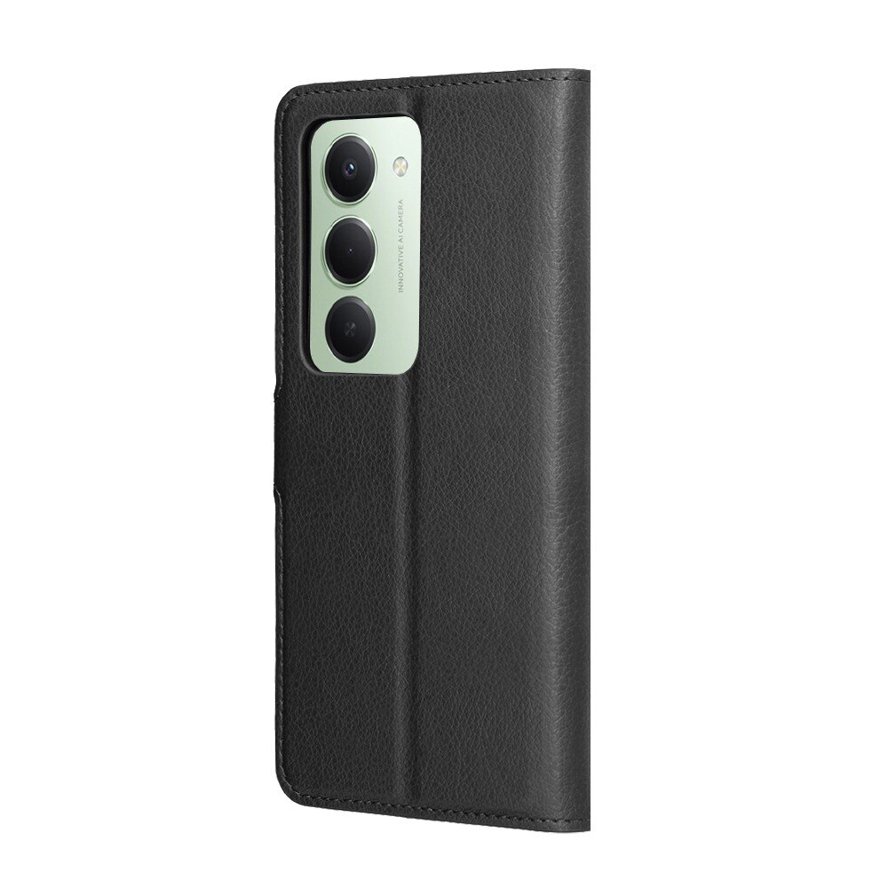 Husa pentru Xiaomi Redmi 15 4G / Redmi 15 5G Tip Carte DaDen®, Leather Folio, Functie de Stand, Calitate Premium, Antisoc, Protectie Sporita, Negru