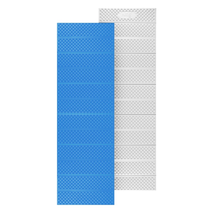 Saltea de calatorie pliabila cu margini din aluminiu + XPE 195 cm albastra NILS CAMP NC17103