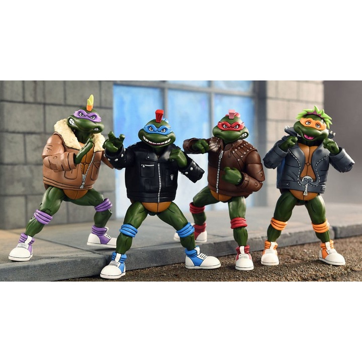 Figurine Teenage Mutant Ninja Turtles 4-Pack Punk, 18 cm, Multicolor