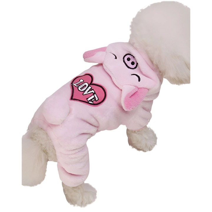 Imbracaminte pentru caini, Excellent, model roz, dimensiune S, 24x33x22cm