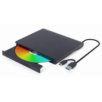 Unitate optica externa Gembird DVD-USB-031 DVD+/-RW, USB Type-C, 140x140x18mm, negru
