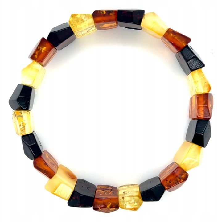 Bursa de Balta karkötő, szegmentált, borostyán színű, 18cm, szett