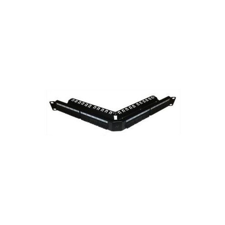 Patch Panel 19inch Nexans, 24 porturi, Negru
