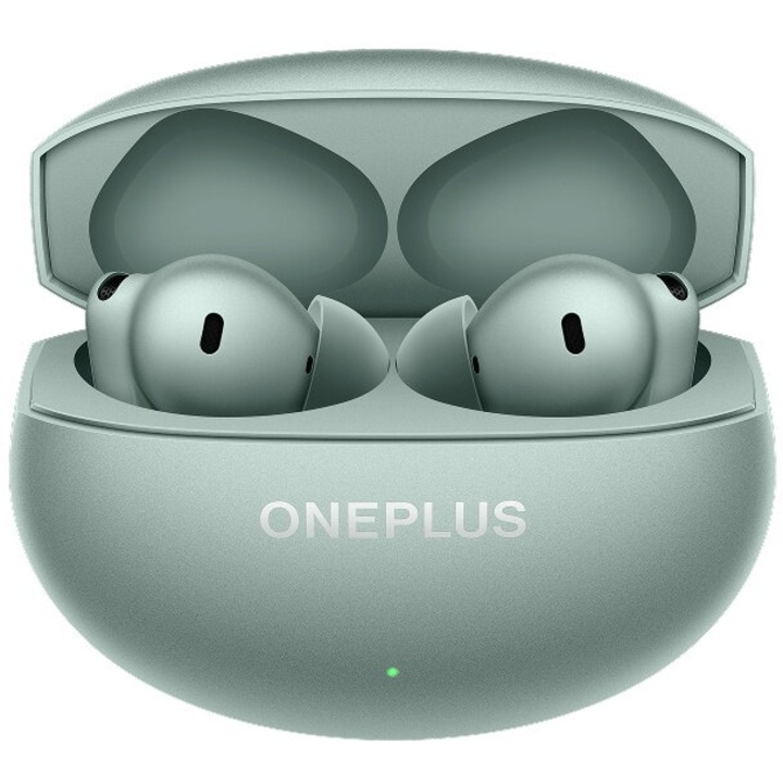 Casti In-Ear OnePlus Buds 4, True Wireless, Bluetooth, ANC, 3D Spatial Audio, Verde