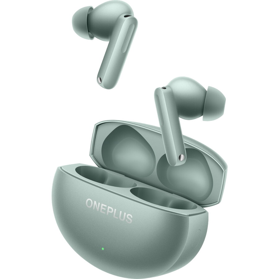 Casti In-Ear OnePlus Buds 4, True Wireless, Bluetooth, ANC, 3D Spatial Audio, Verde
