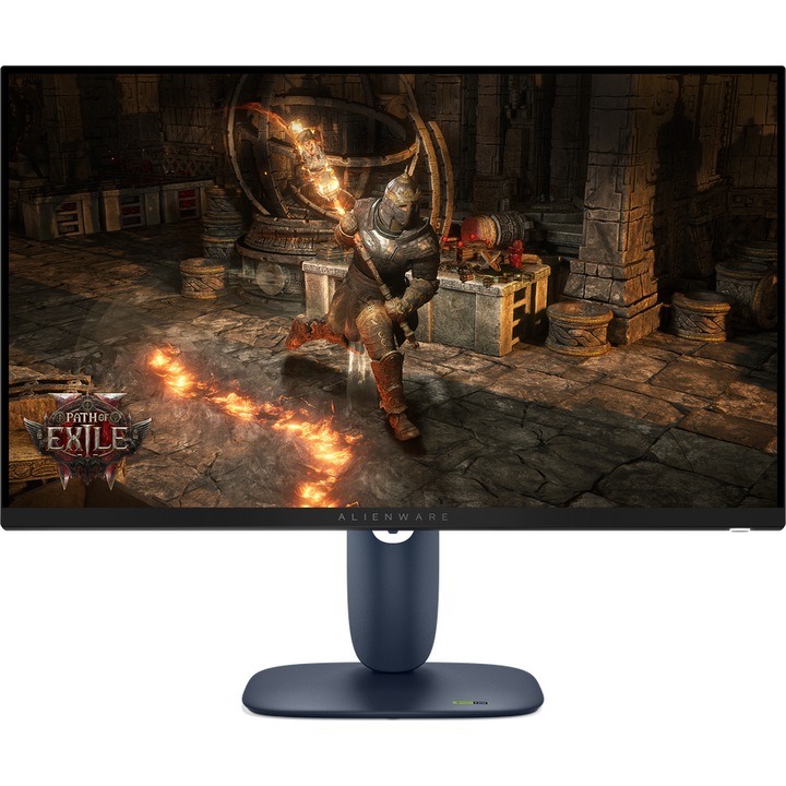 Monitor Gaming Fast IPS LED Dell Alienware 27" AW2725DM, WQHD (2560 x 1440), HDMI, DisplayPort, Pivot, 180 Hz, 1 ms, Negru