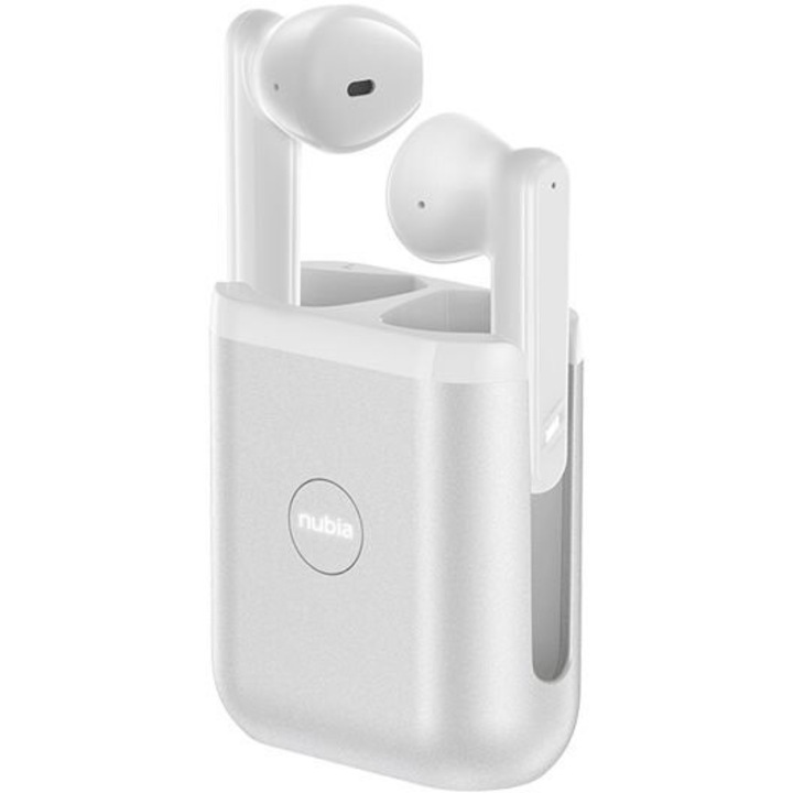 Casti Nubia Earbuds Tws T1, Bluetooth V5.0, Alb