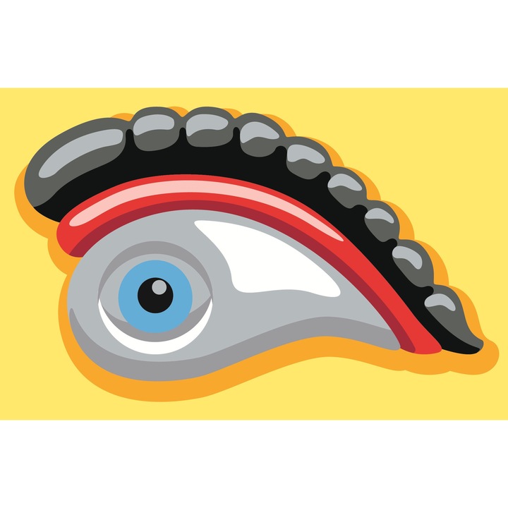 Комплект гоблен за бродиране с щампа и конци Collection D`Art "Очи" 18x14 см