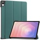 Husa tableta, Bizon Case Tab Croc pentru Samsung Galaxy Tab S11 Ultra, verde inchis